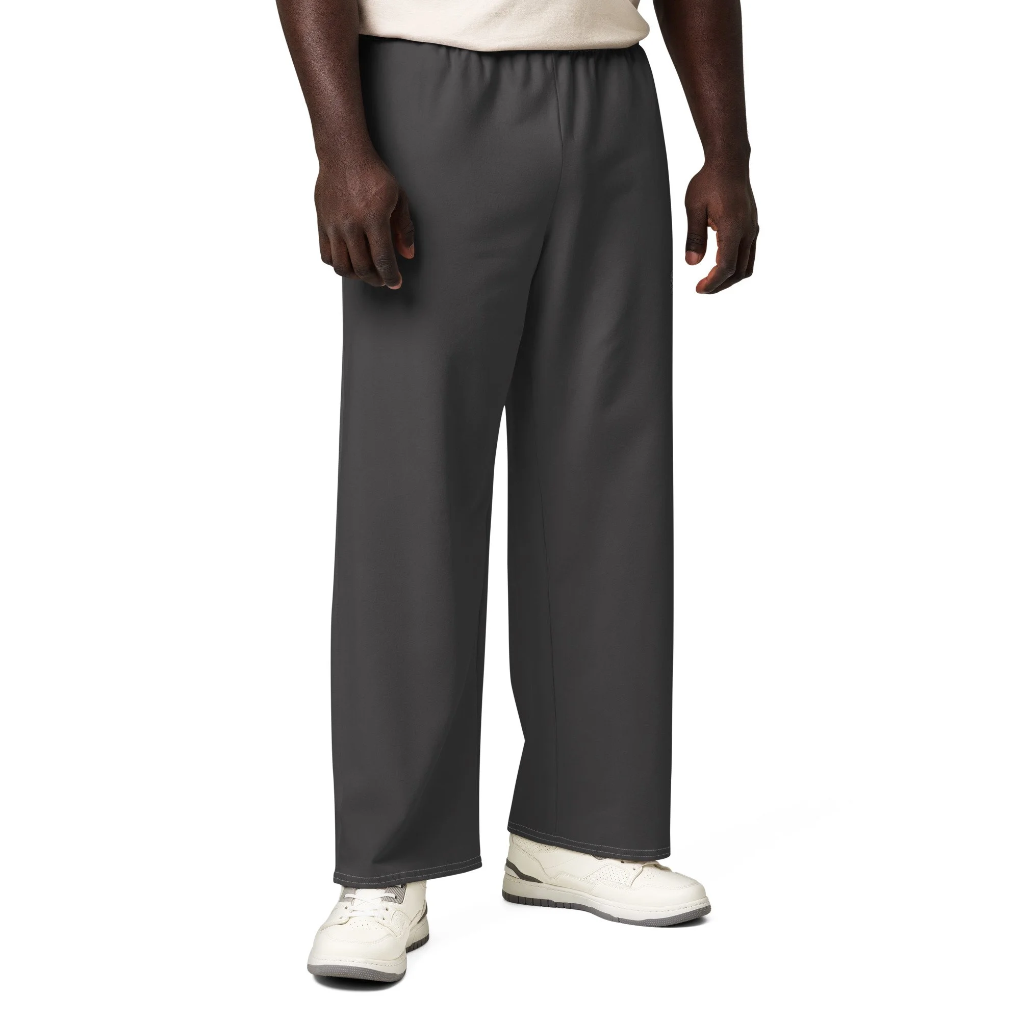 Unisex Cotton Scripture Wide-Leg Pants