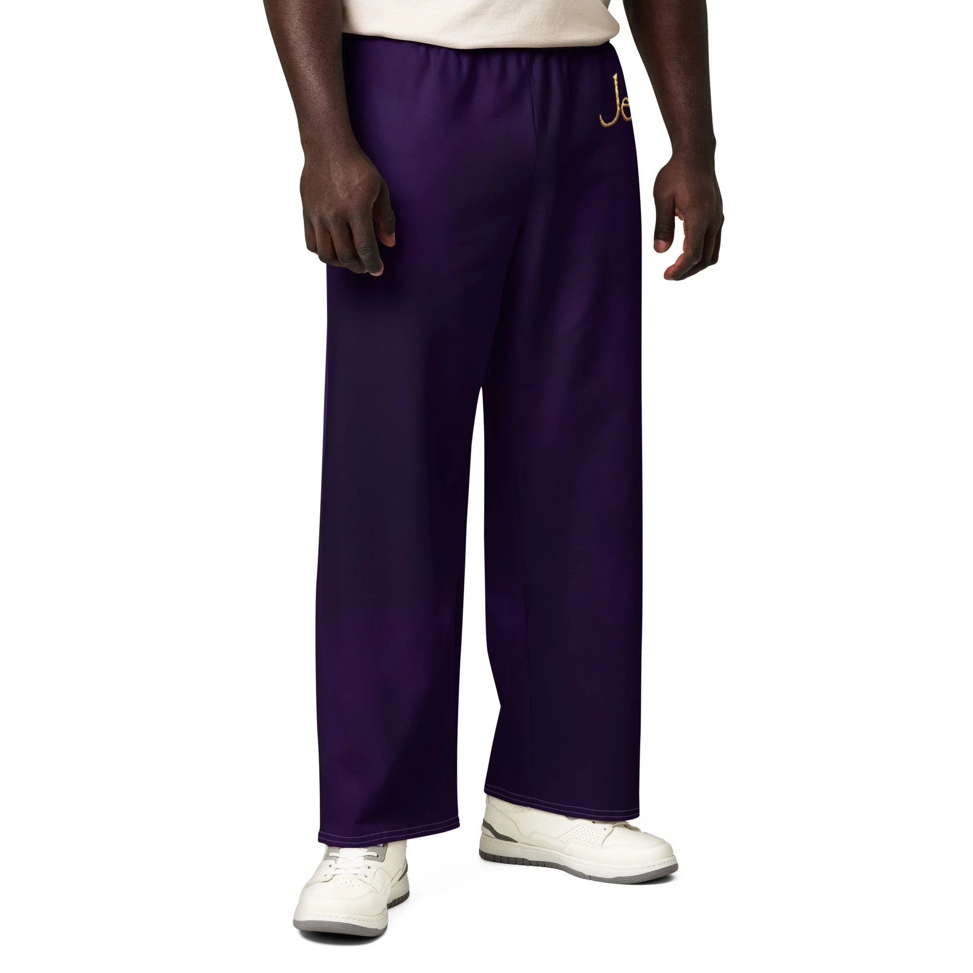 Unisex Cotton Jesus Wide-Leg Pants
