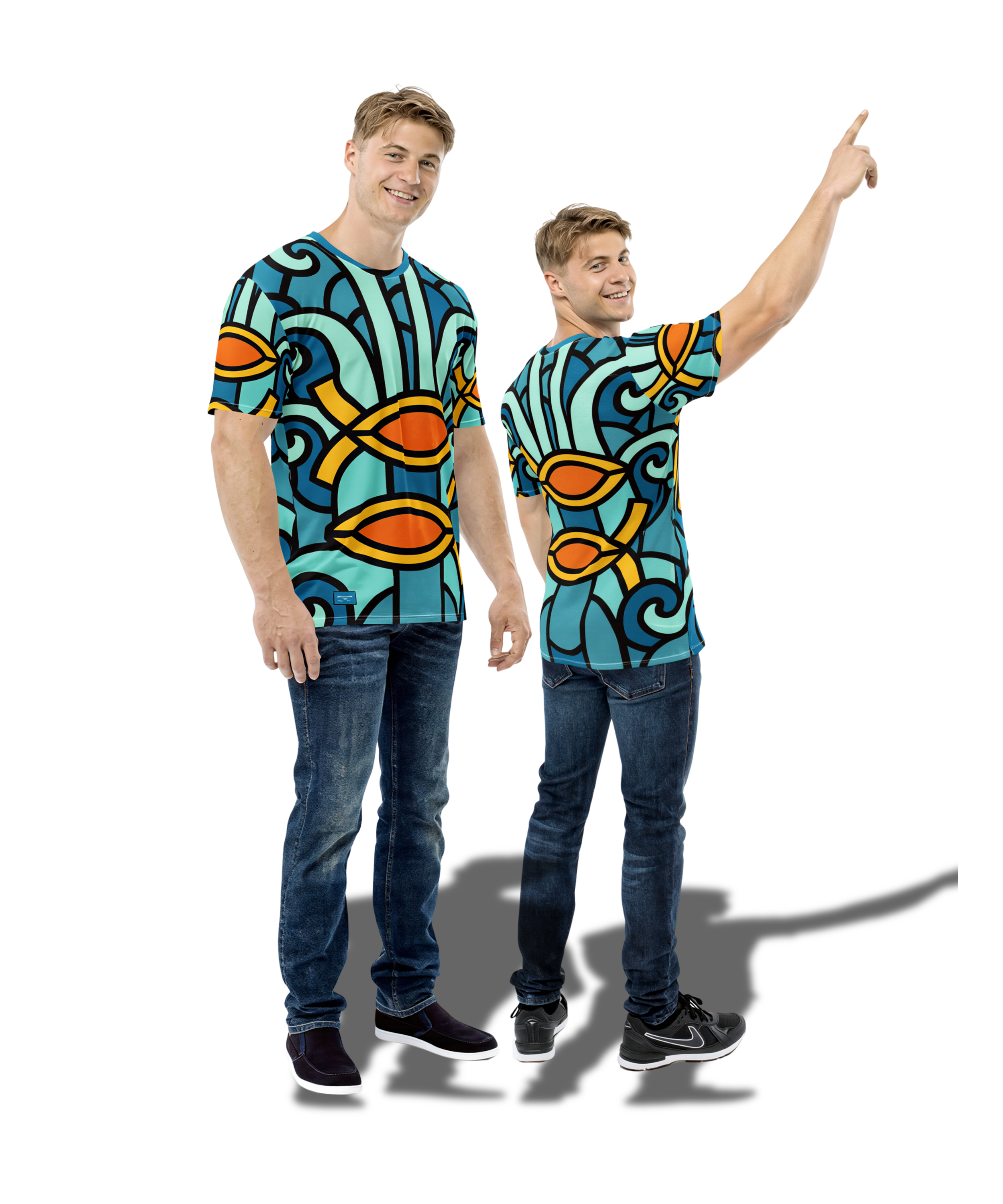 Men's Fish Crew Neck T-Shirt