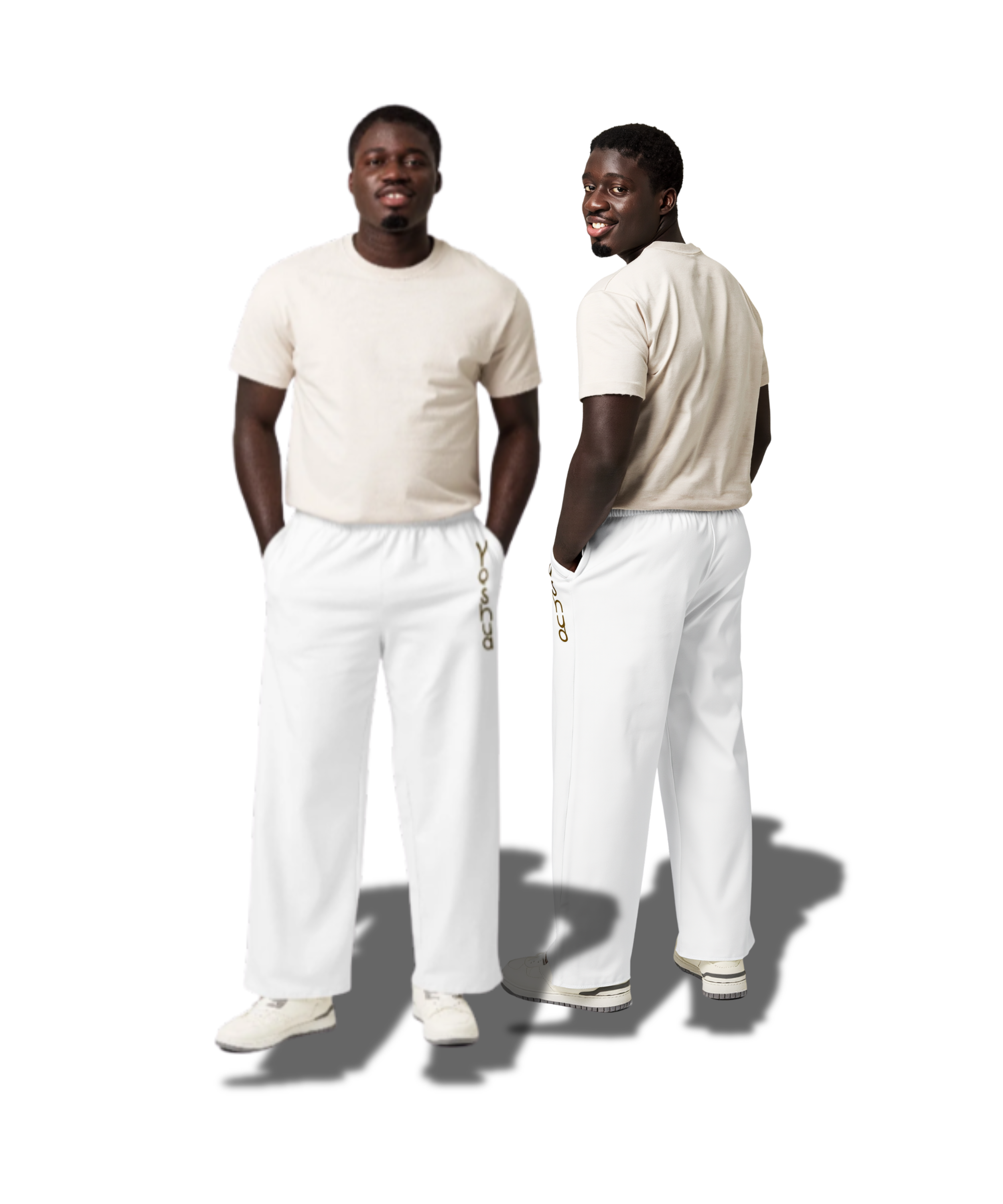 Unisex Cotton Yeshua Wide-Leg Pants