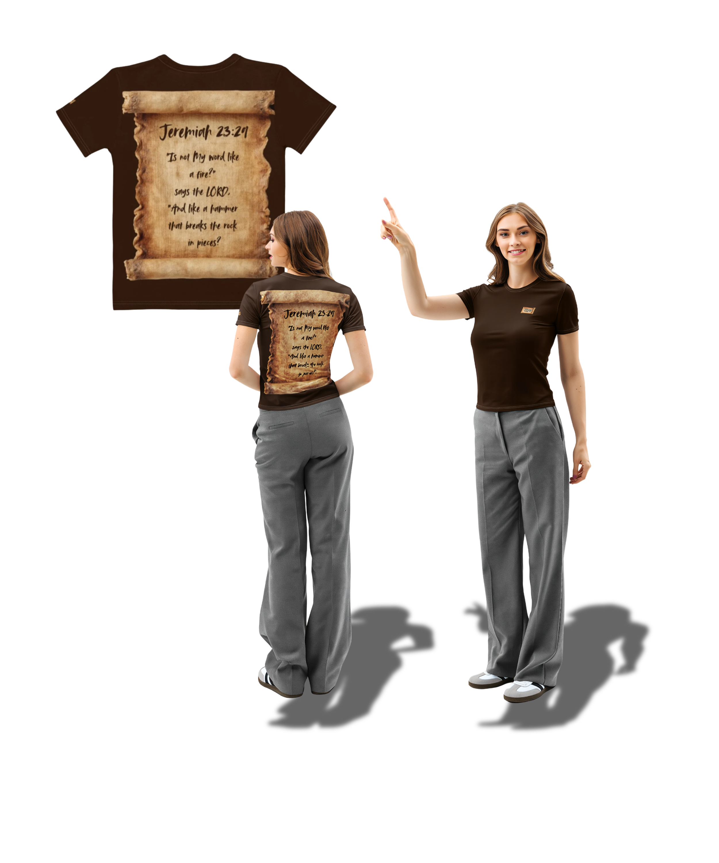 Women’s Cotton Jeremiah 23:29 Crew Neck T-Shirt