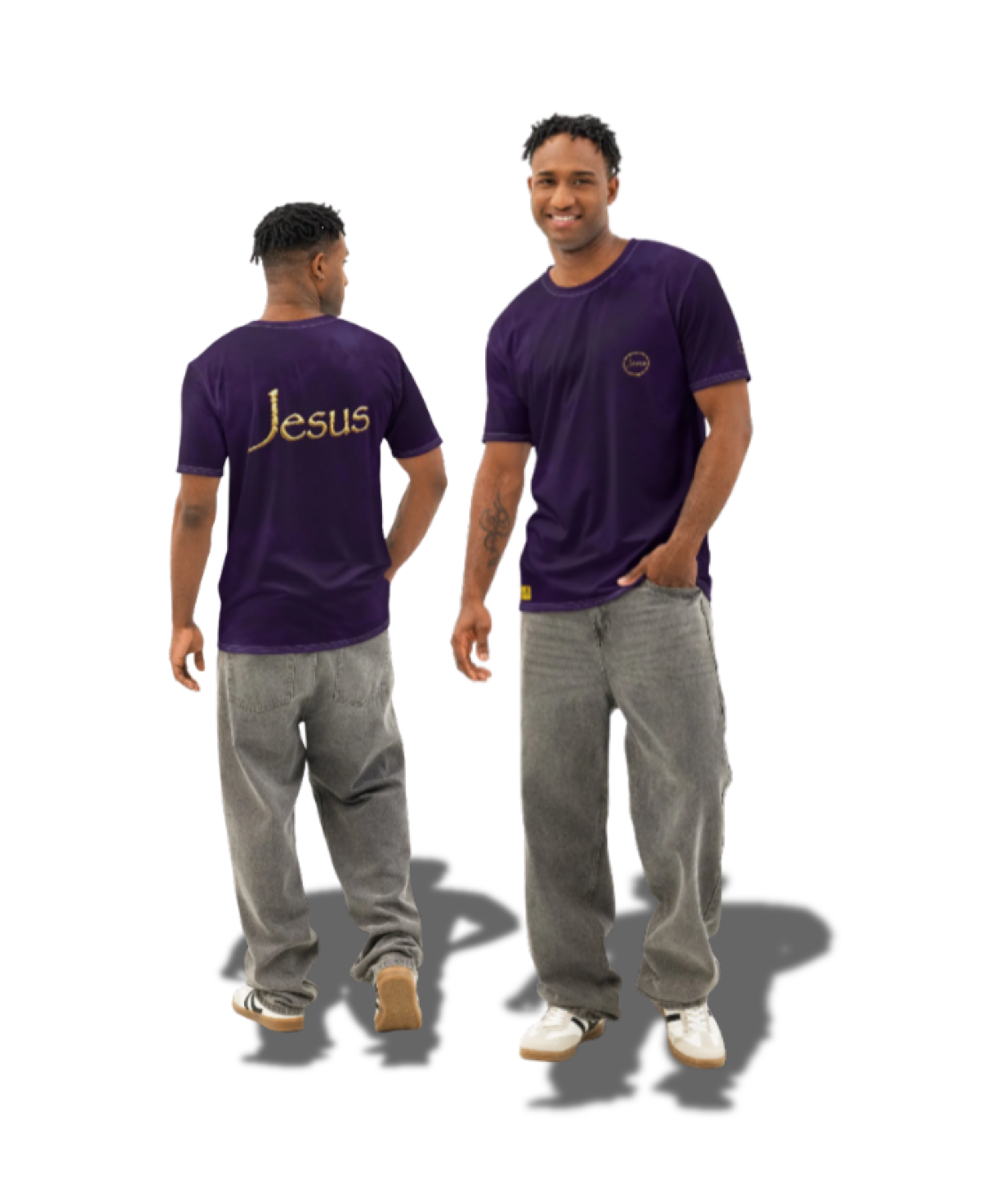 Men’s Cotton Jesus Crew Neck T-Shirt