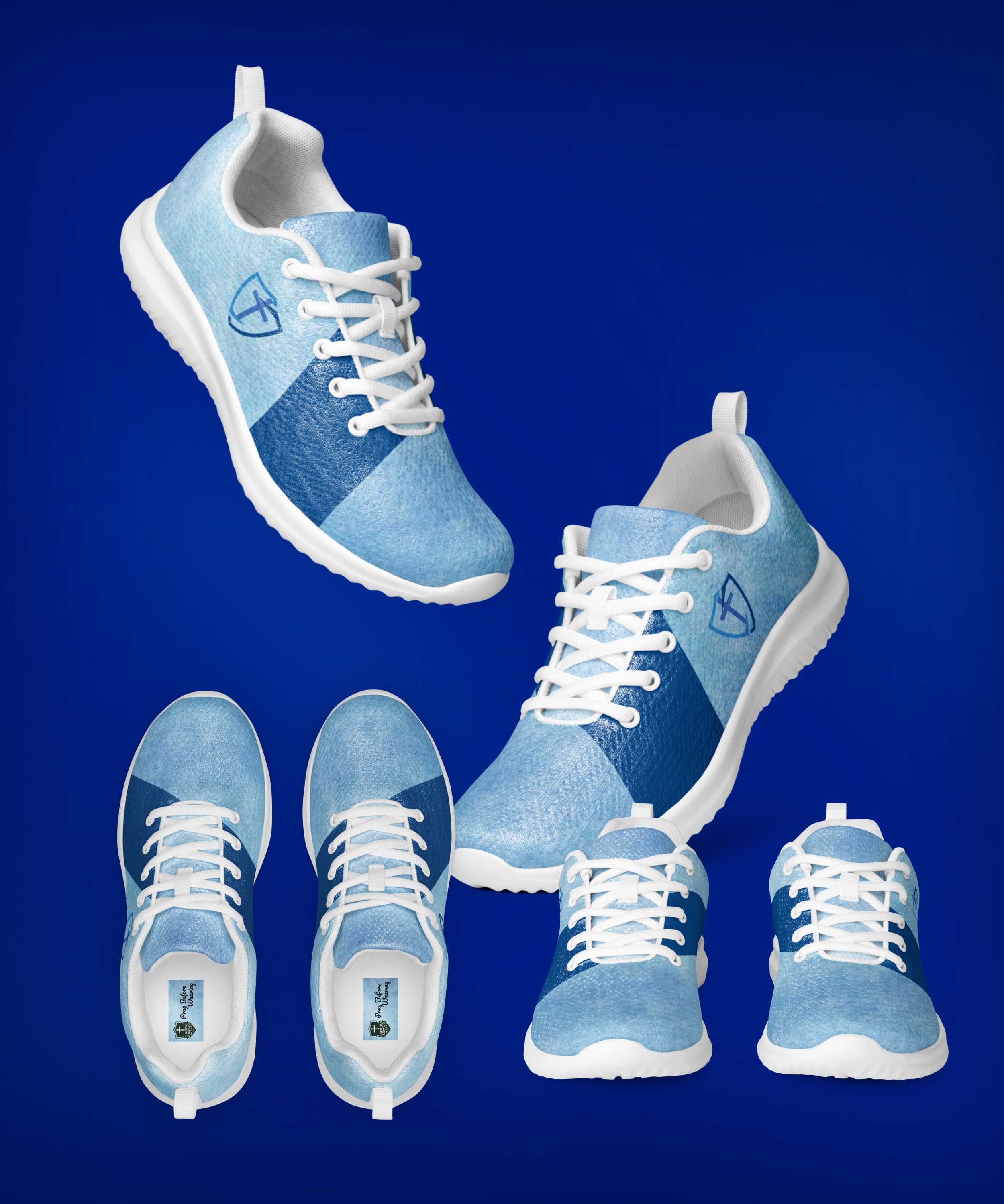 Shield And Cross Men’s Athletic Shoes