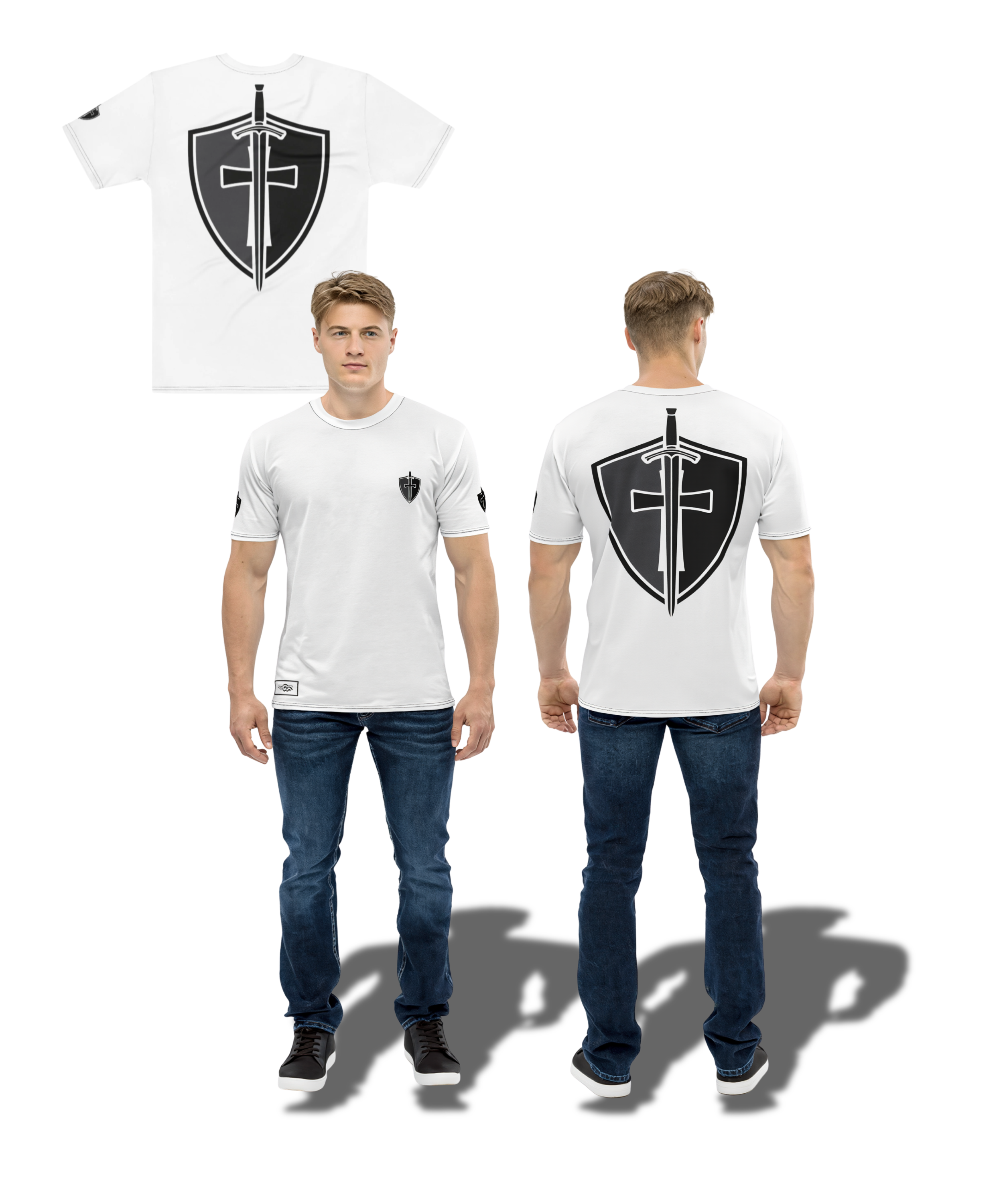 Men's Shield and Cross T-Shirt