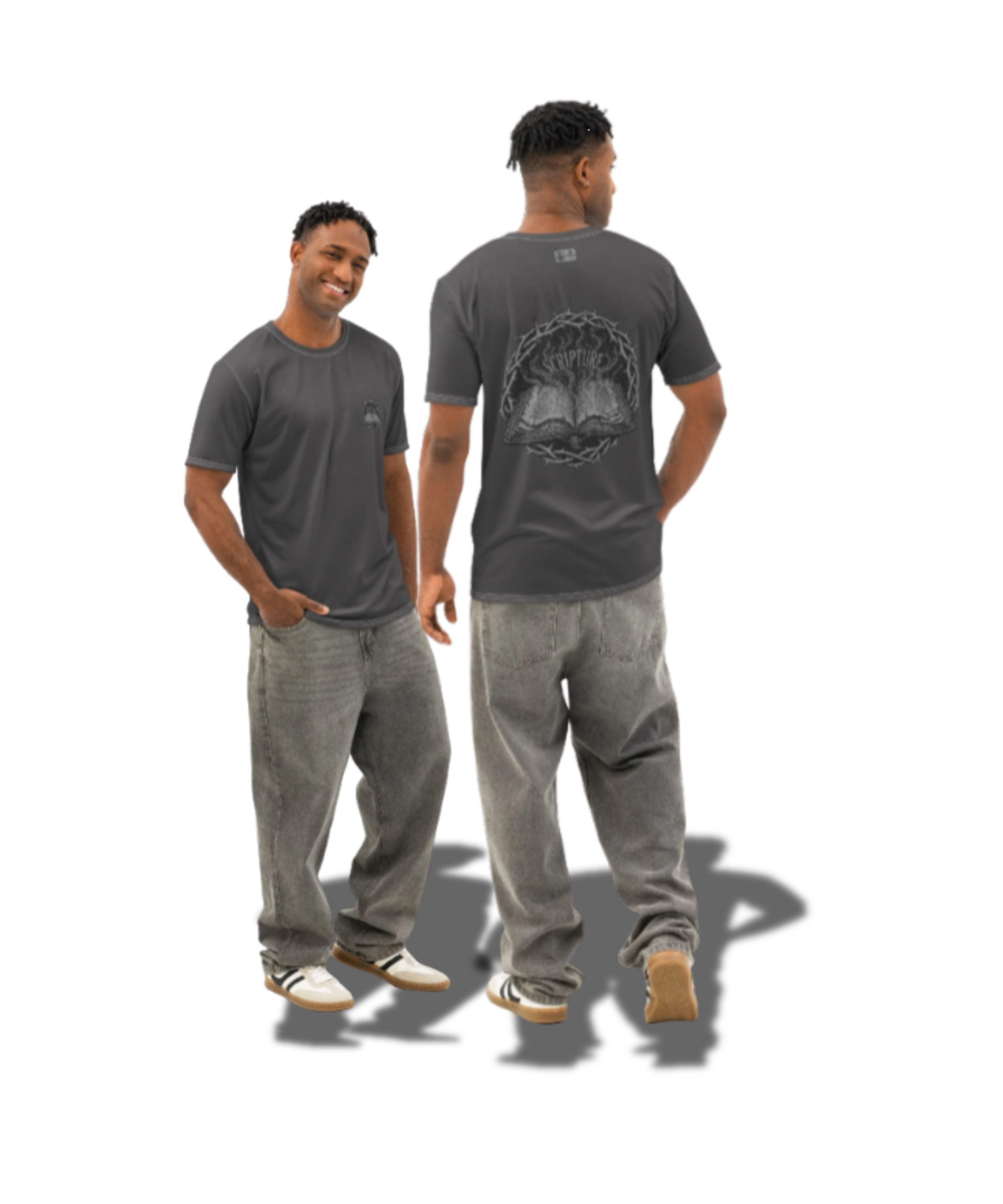 Men’s Cotton Scripter Crew Neck T-Shirt