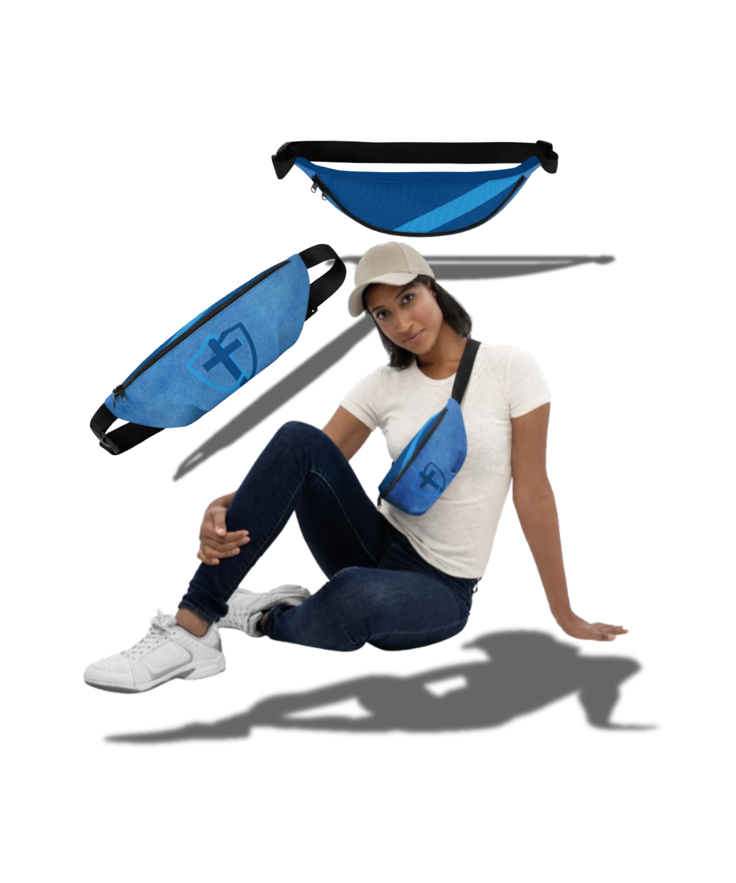Cross and Shield Fanny Pack