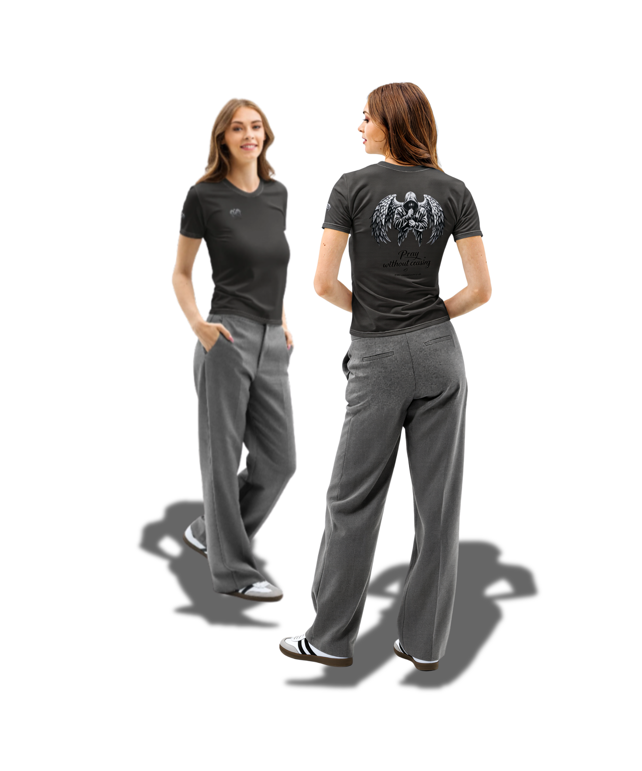 Women’s Cotton Praying Crew Neck T-Shirt