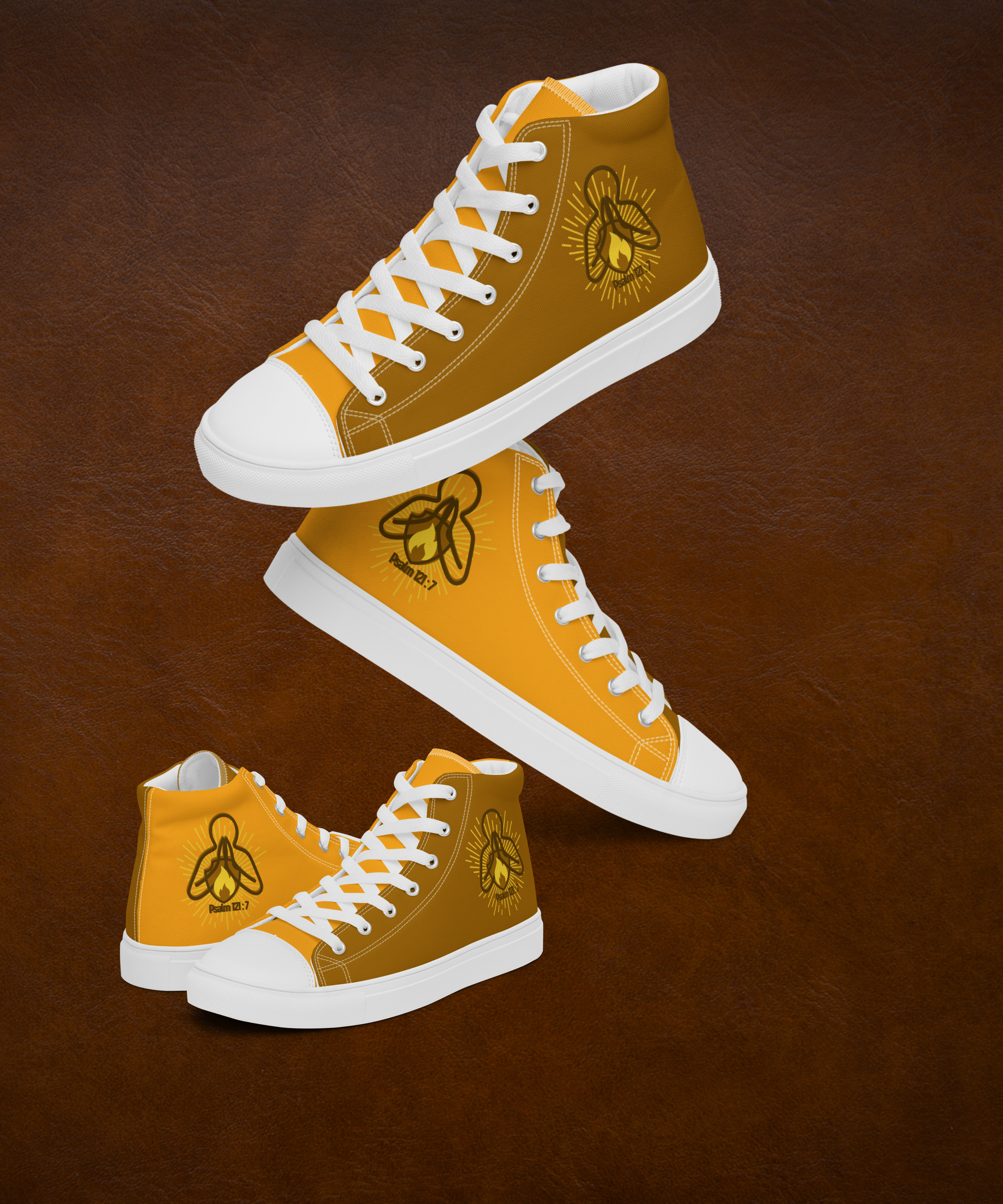 Psalm 121:7 Women’s High Top Canvas Shoes