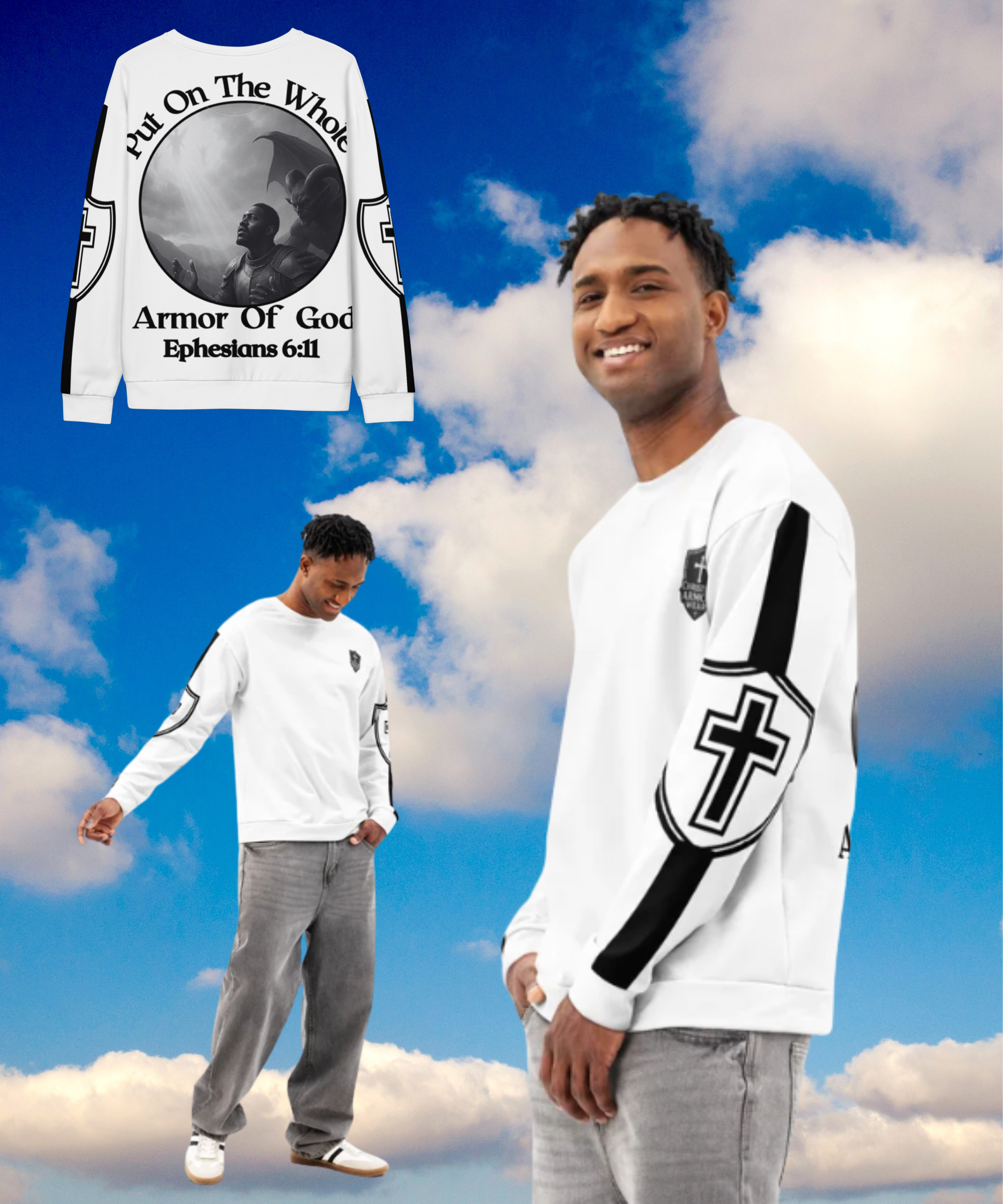 The Armor Of God Cotton Sweatshirt