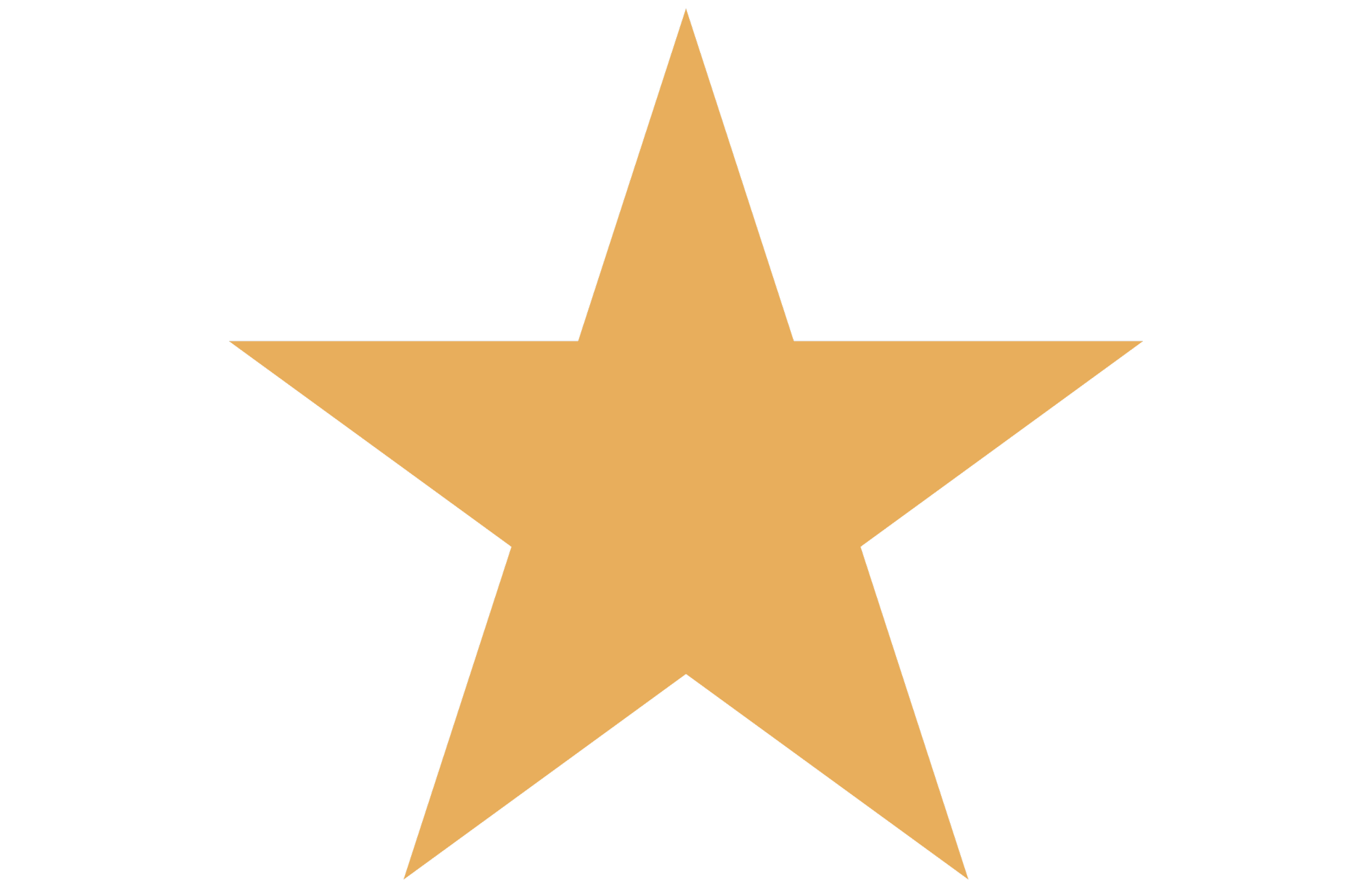 A gold star on a black background.