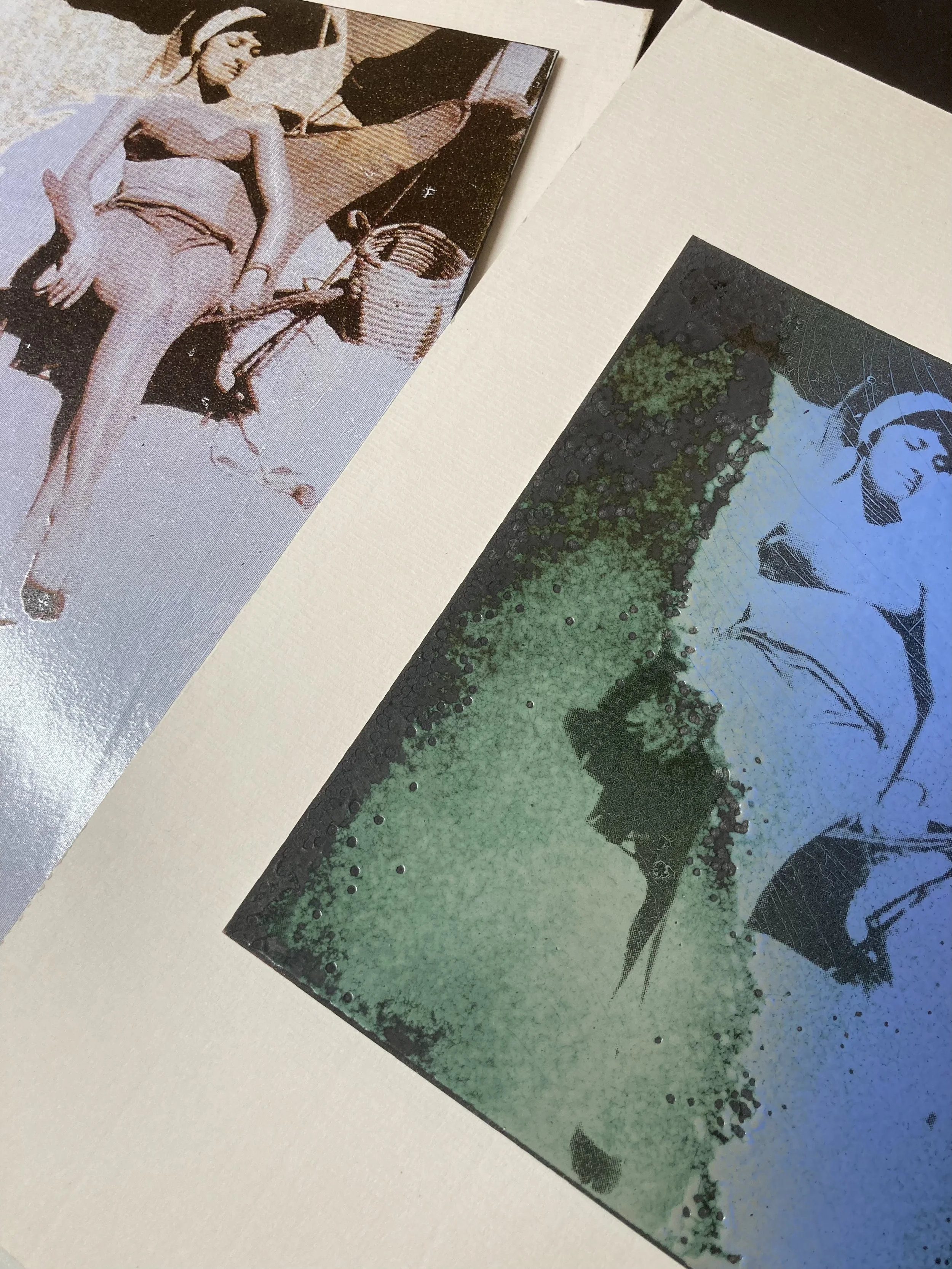 Photography fired in  Enamel