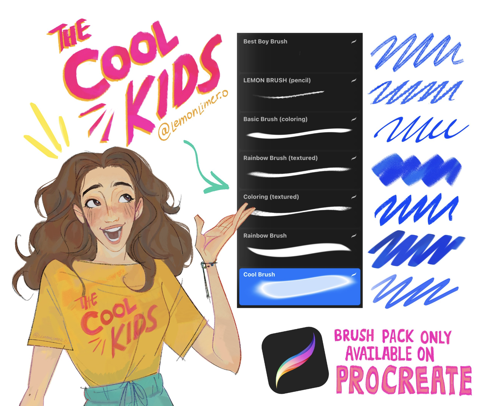 The Cool Kids Brush Set