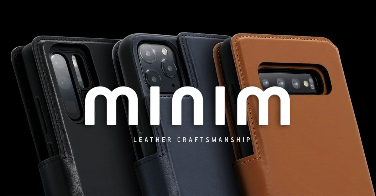 Telefoonhoesjes van leer van het merk Minim.