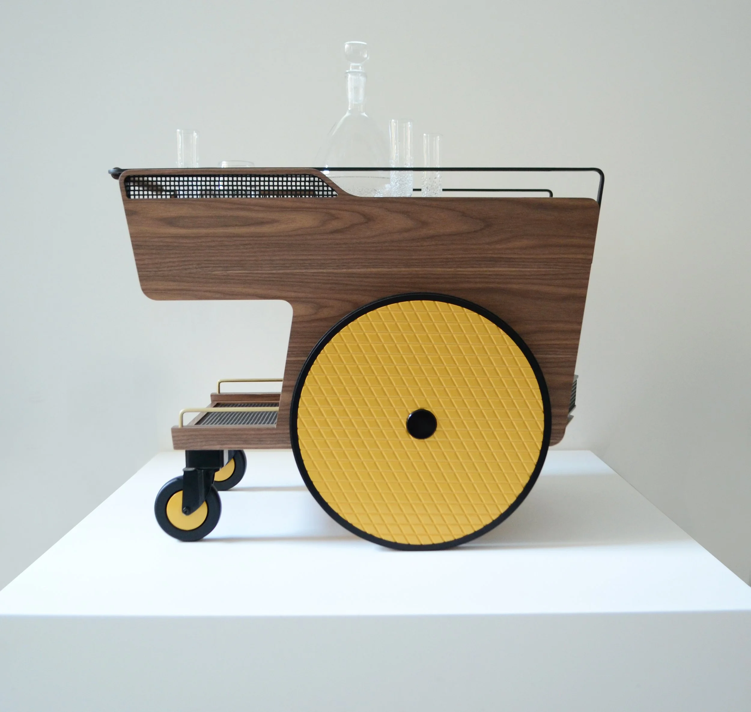 'Highliner' bar cart-walnut.jpg