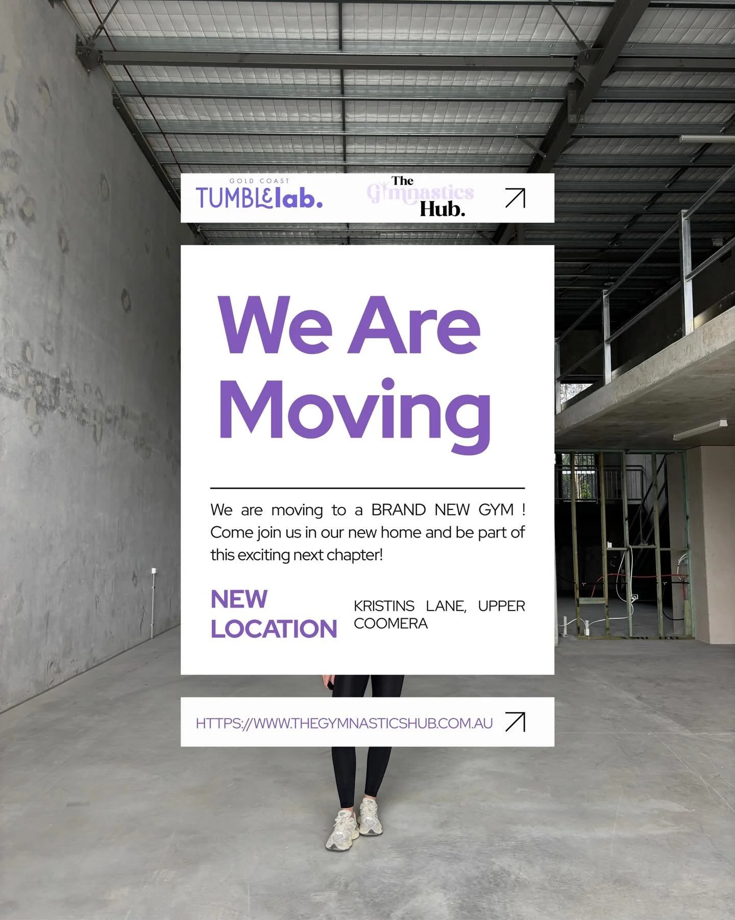 NEXT STOP: COOMERA 🤩🤩🤩
Tumble Lab is moving into our brand new full-time space in Upper Coomera 👏🥹

✨ Classes at the new location will begin Monday 2nd March
✨ Tumble Lab classes will run Monday&ndash;Wednesday, with Saturday classes remaining u