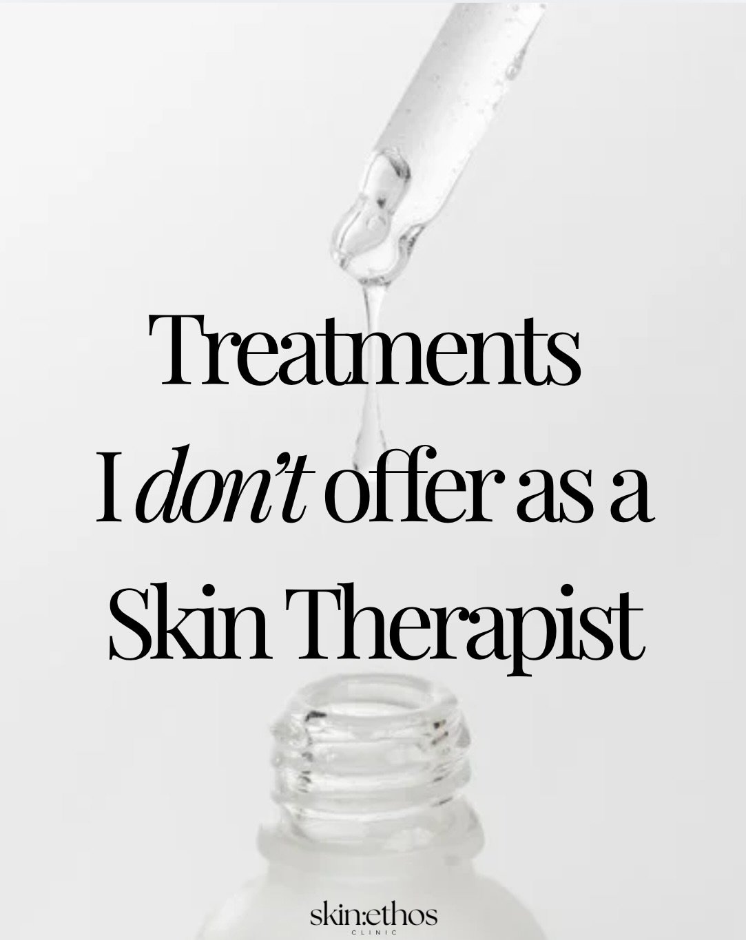 Treatments I don&rsquo;t offer as a Skin Therapist 👀

This might be controversial, but not every popular treatment aligns with my approach to skin health.

Over the years, I&rsquo;ve become much more selective about the treatments I offer. For me, i
