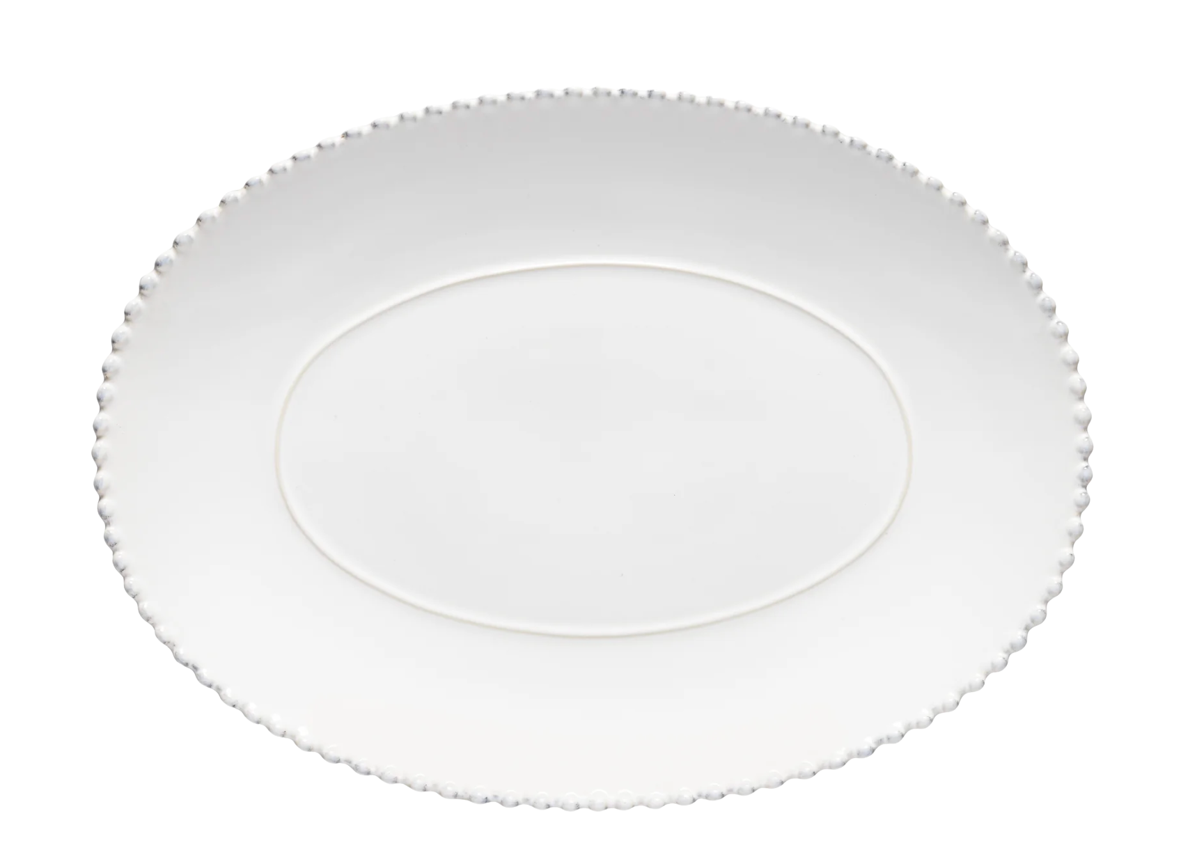 White Pearl Oval Platter