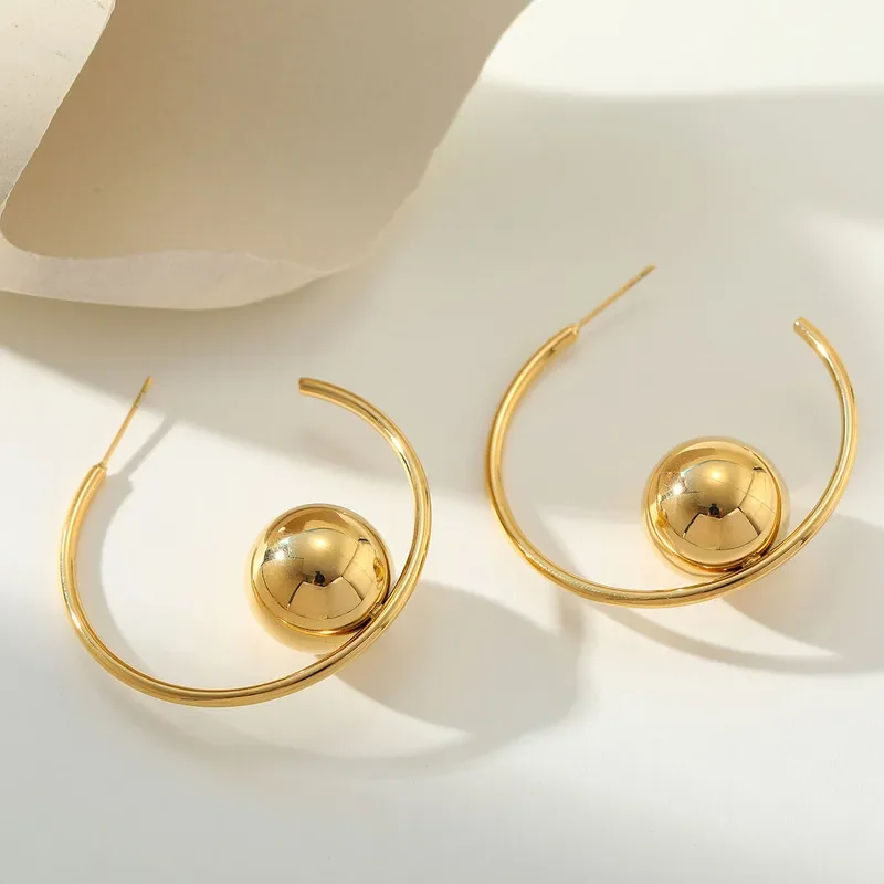 Boucles d'Oreilles Boule Arc