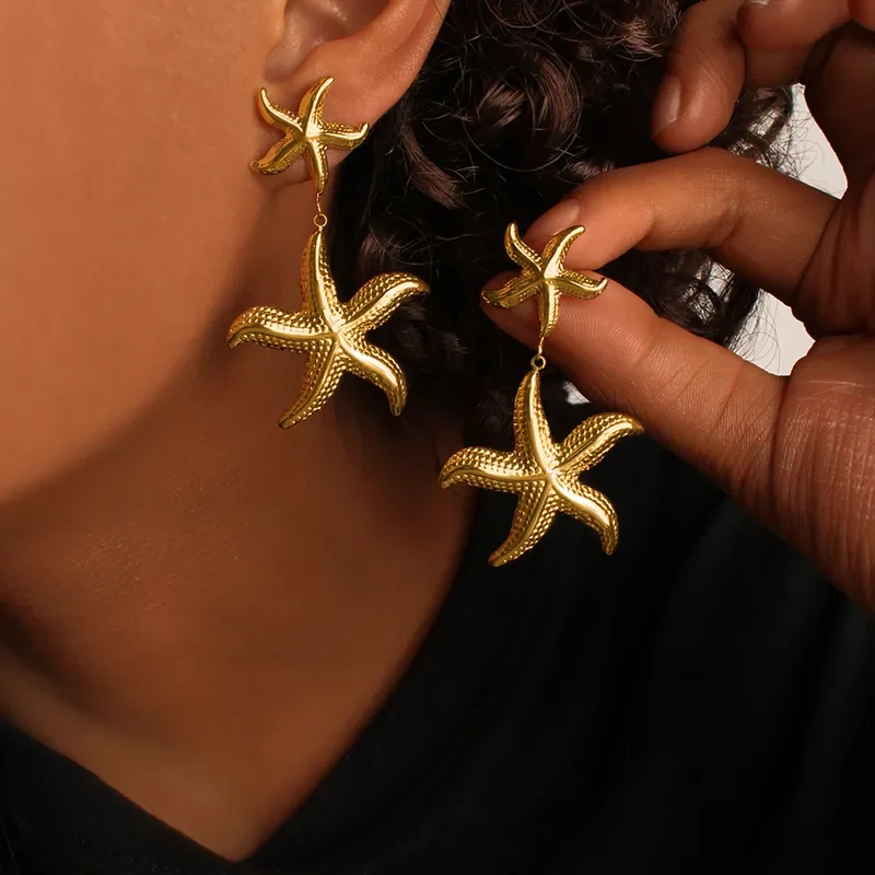 boucles d'oreilles étoiles de mer