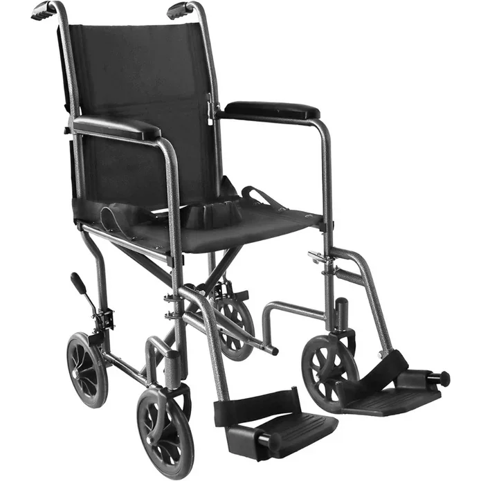 Alquiler Silla de Ruedas Acero Plegable Estrecha para Traslado o Interior Empuje Asistido