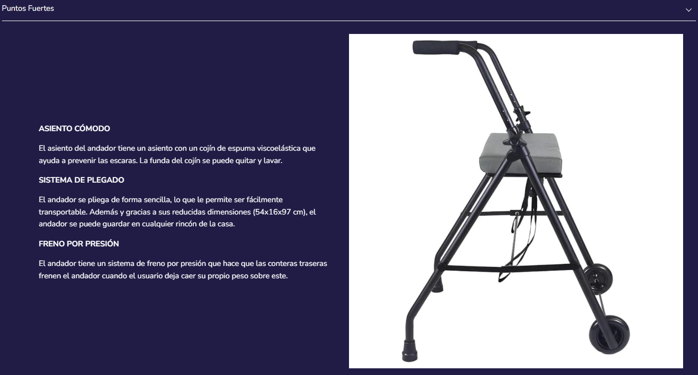 Andador Adultos con 2 Ruedas 2 taco