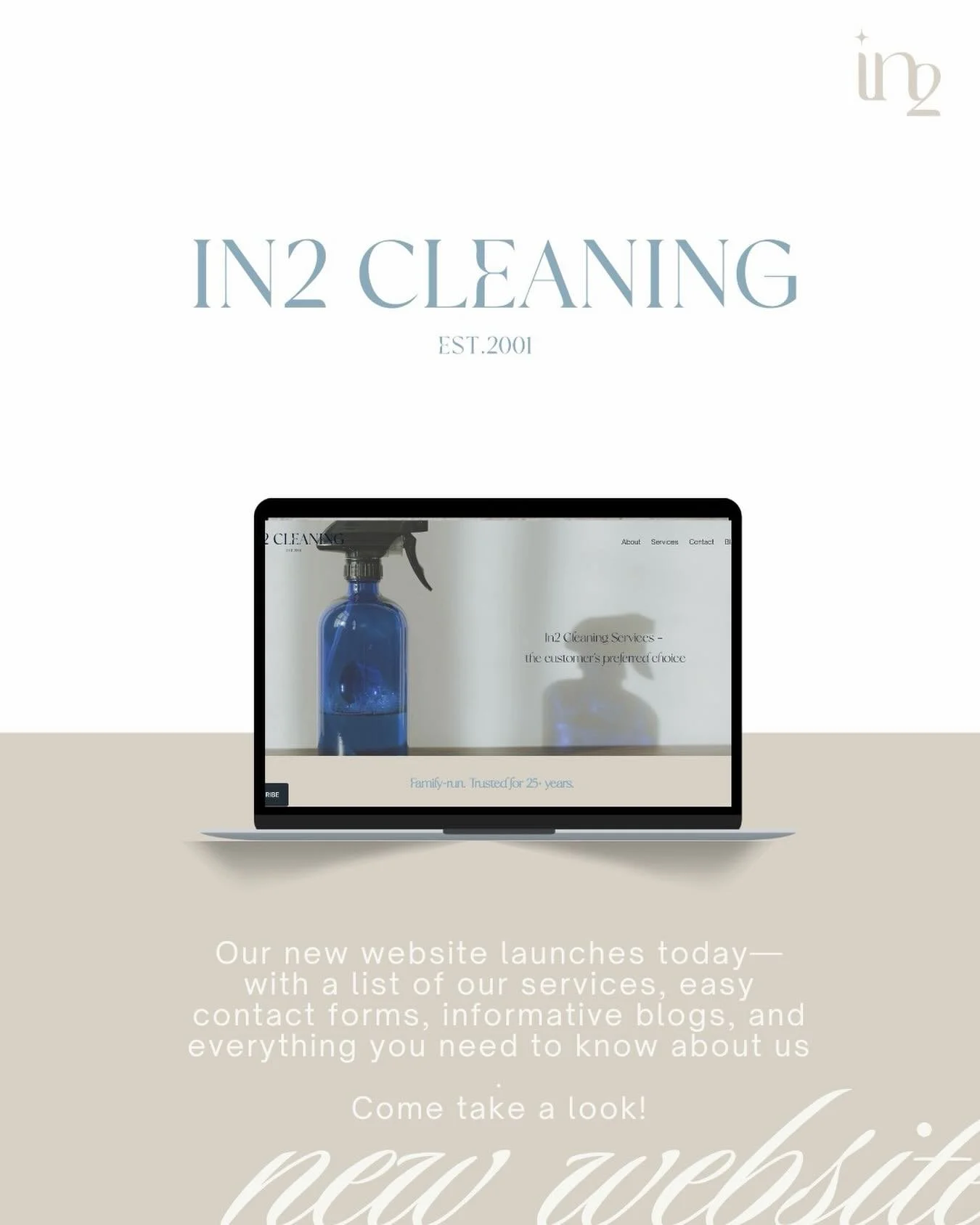 We&rsquo;ve had a glow-up&hellip;✨

We&rsquo;re excited to introduce our brand new look and freshly updated website!

Our rebrand reflects who we are today &mdash; modern, reliable, and committed to delivering top-quality cleaning services every time