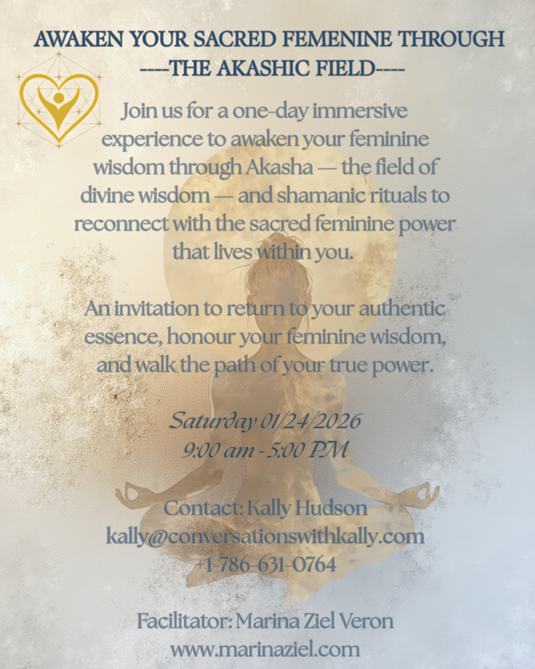 A One-Day exploration into the Sacred Feminine through the Akashic Records and Shamanic Rituals
