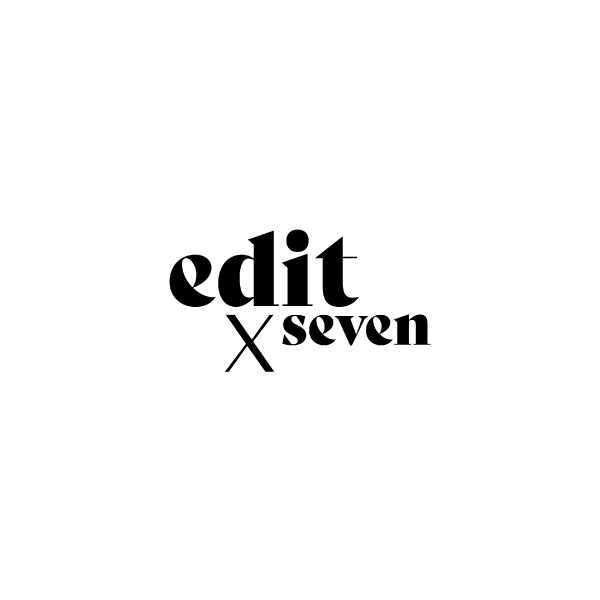 Black background with white text that says "edit x sever" with a large paperclip icon above.