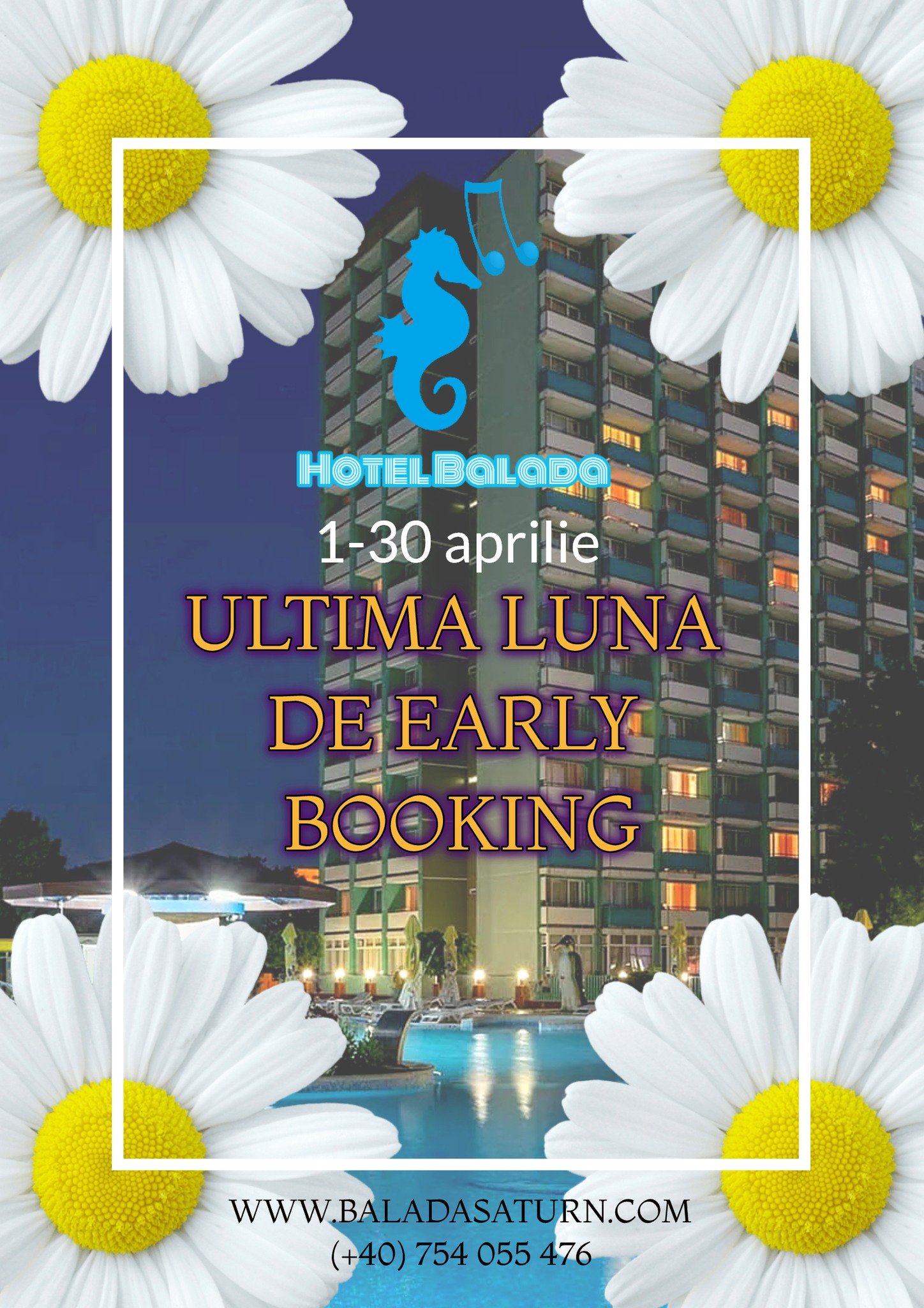 AM PRELUNGIT PERIOADA DE EARLY BOOKING! Te poti bucura de preturile noastre reduse pana la sfarsitul lunii Aprilie. Nu uita ca acestea rezervari trebuie achitate integral pana la sfarsitul perioadei de valabilitate (30 aprilie).

  AM PUBLICAT PRETUR