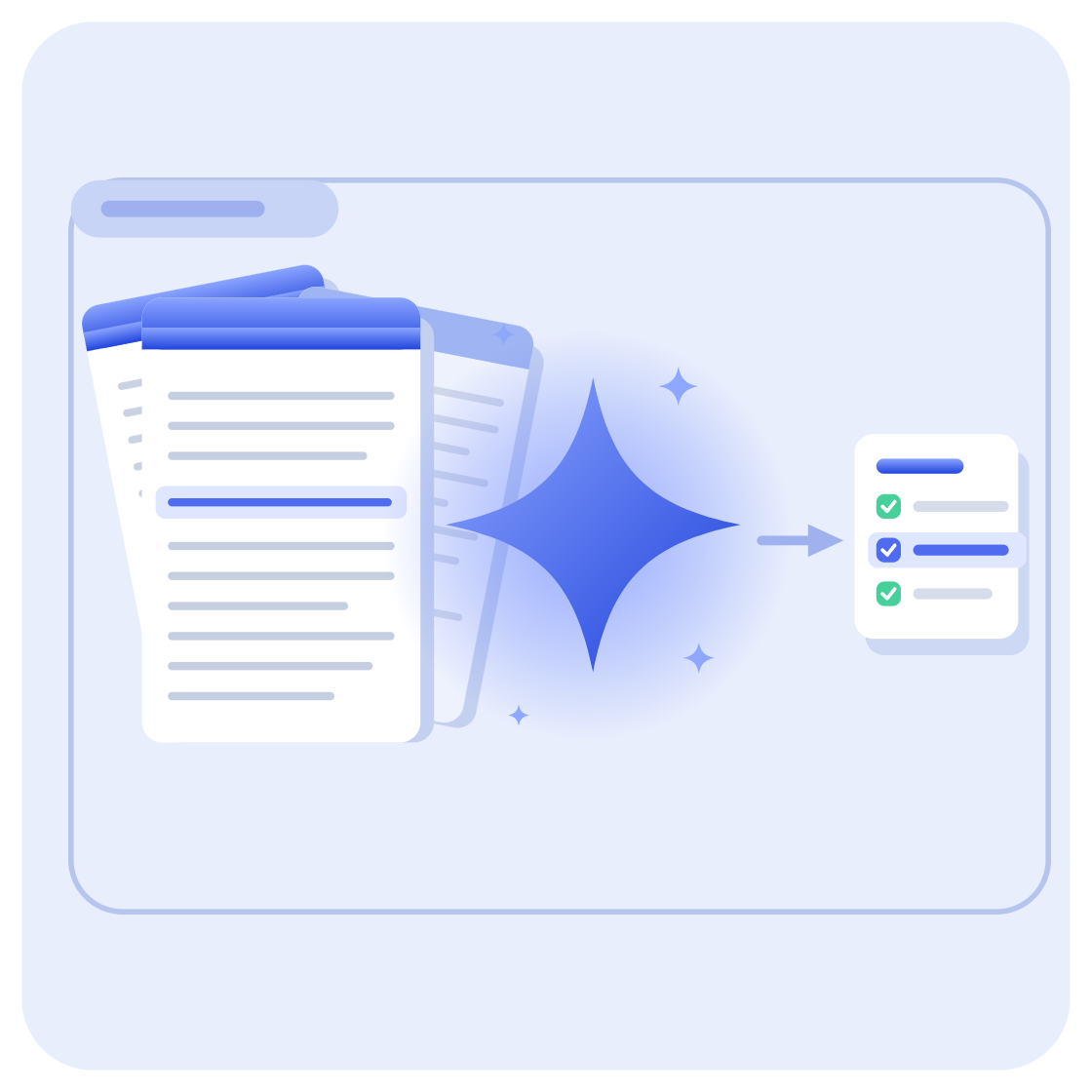 Gemini AI summarising a Google Workspace document into a task list