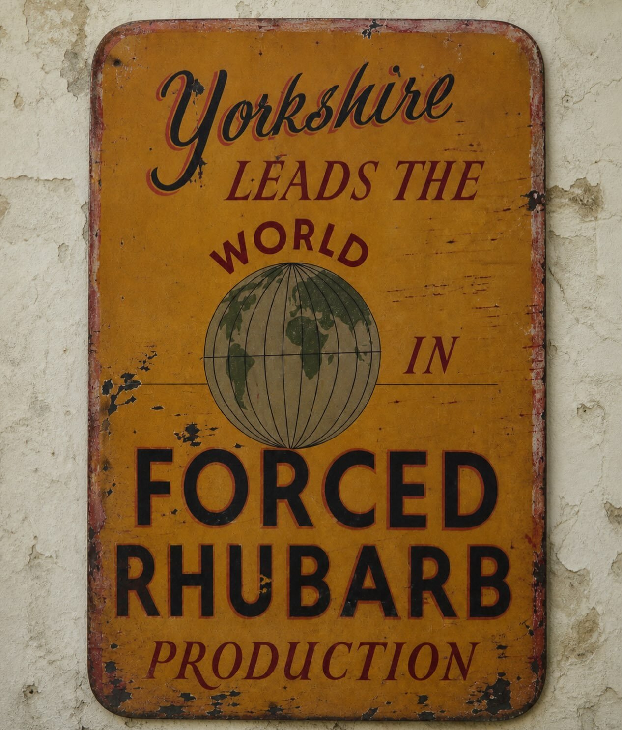 Some things have been true for a very long time.

Yorkshire leads the world in rhubarb.

An old sign, but a sentiment we&rsquo;re more than happy to stand behind.

Auberon begins with rhubarb grown in Yorkshire&rsquo;s famous Rhubarb Triangle, a wond