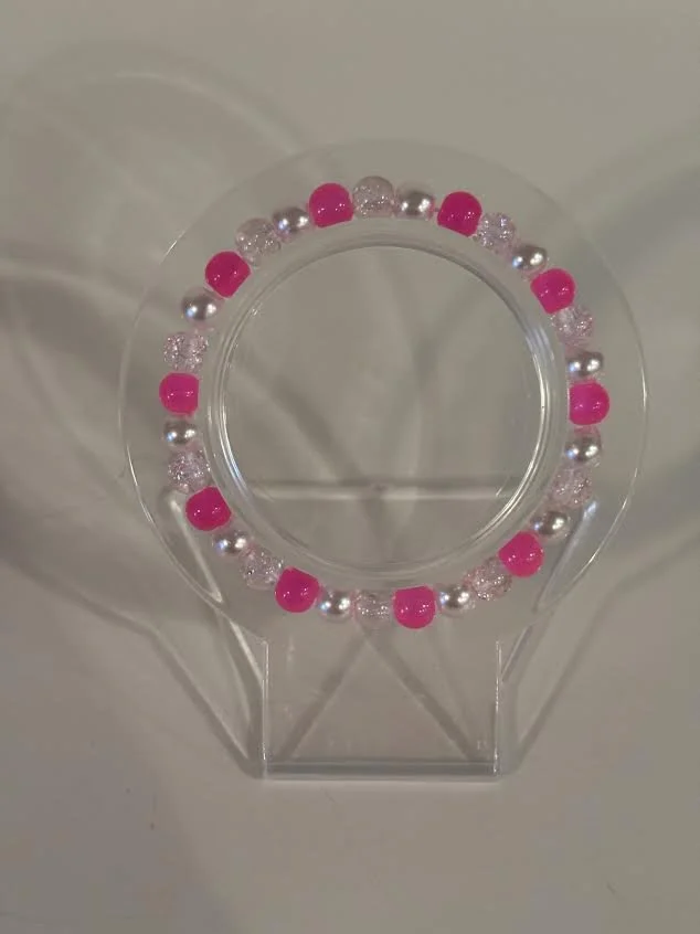 XS Valentine's Day Glass Beaded Bracelet