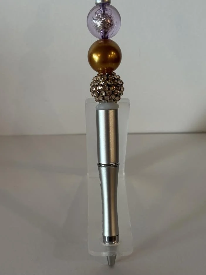 Gold Beaded Pen