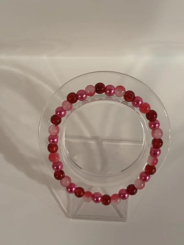 Medium Valentine's Day Glass Bracelet