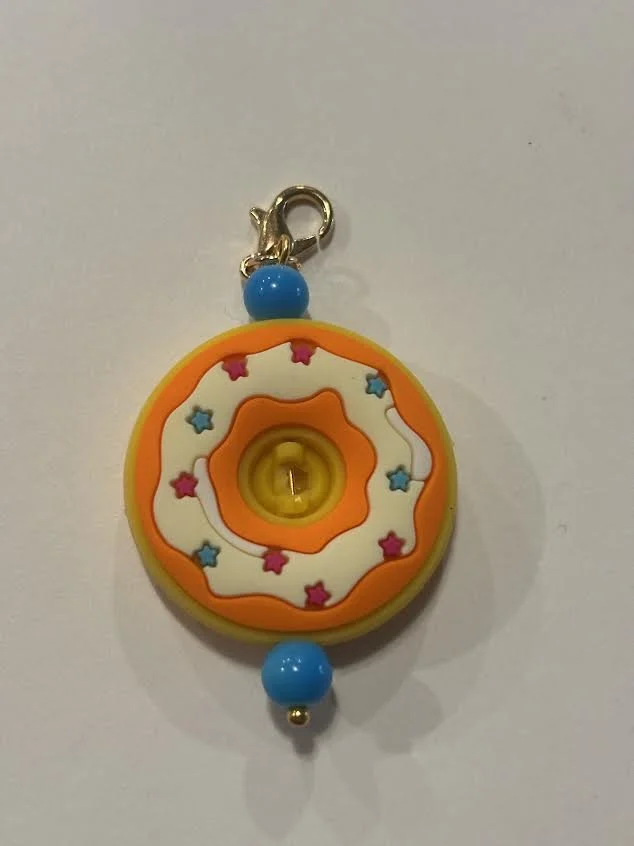Gold Donut Planner Charm