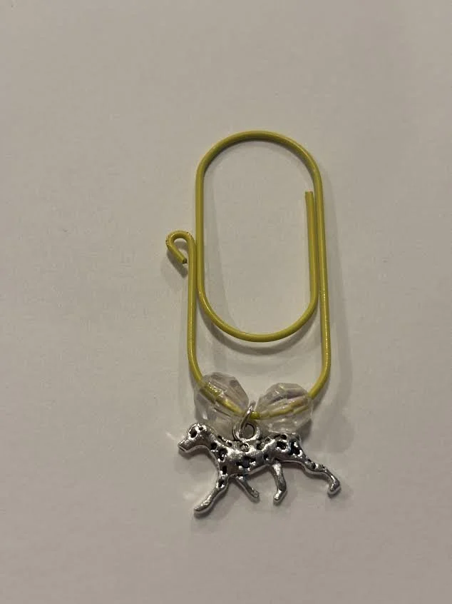 Silver Paper Clip Charm