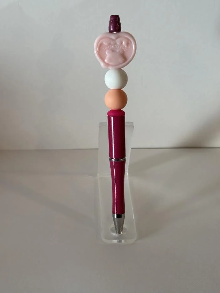 Pink Beaded Pen
