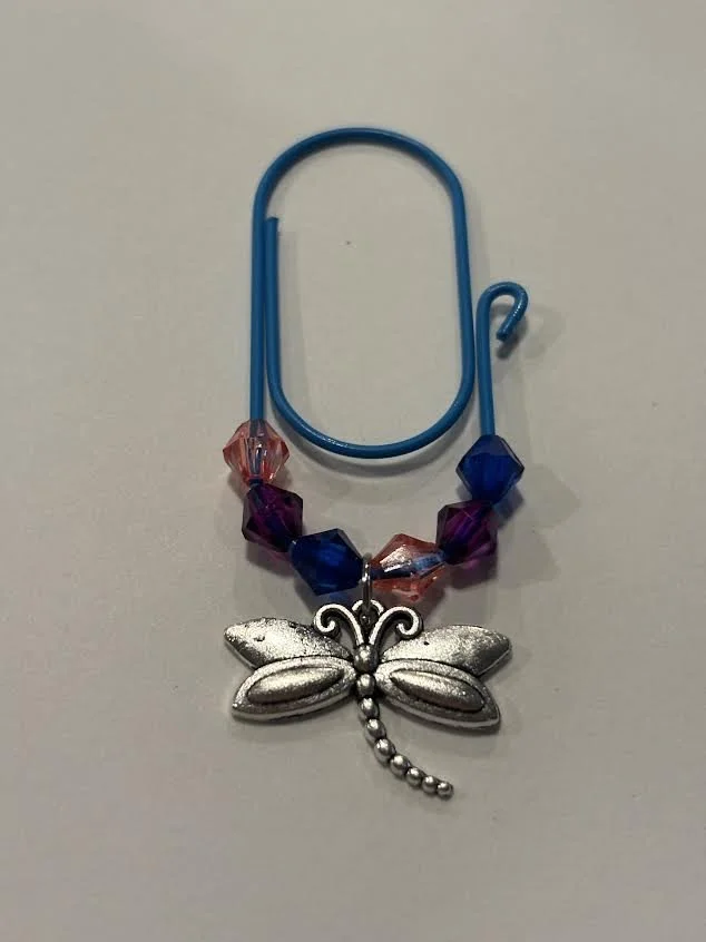 Silver Paper Clip Charm