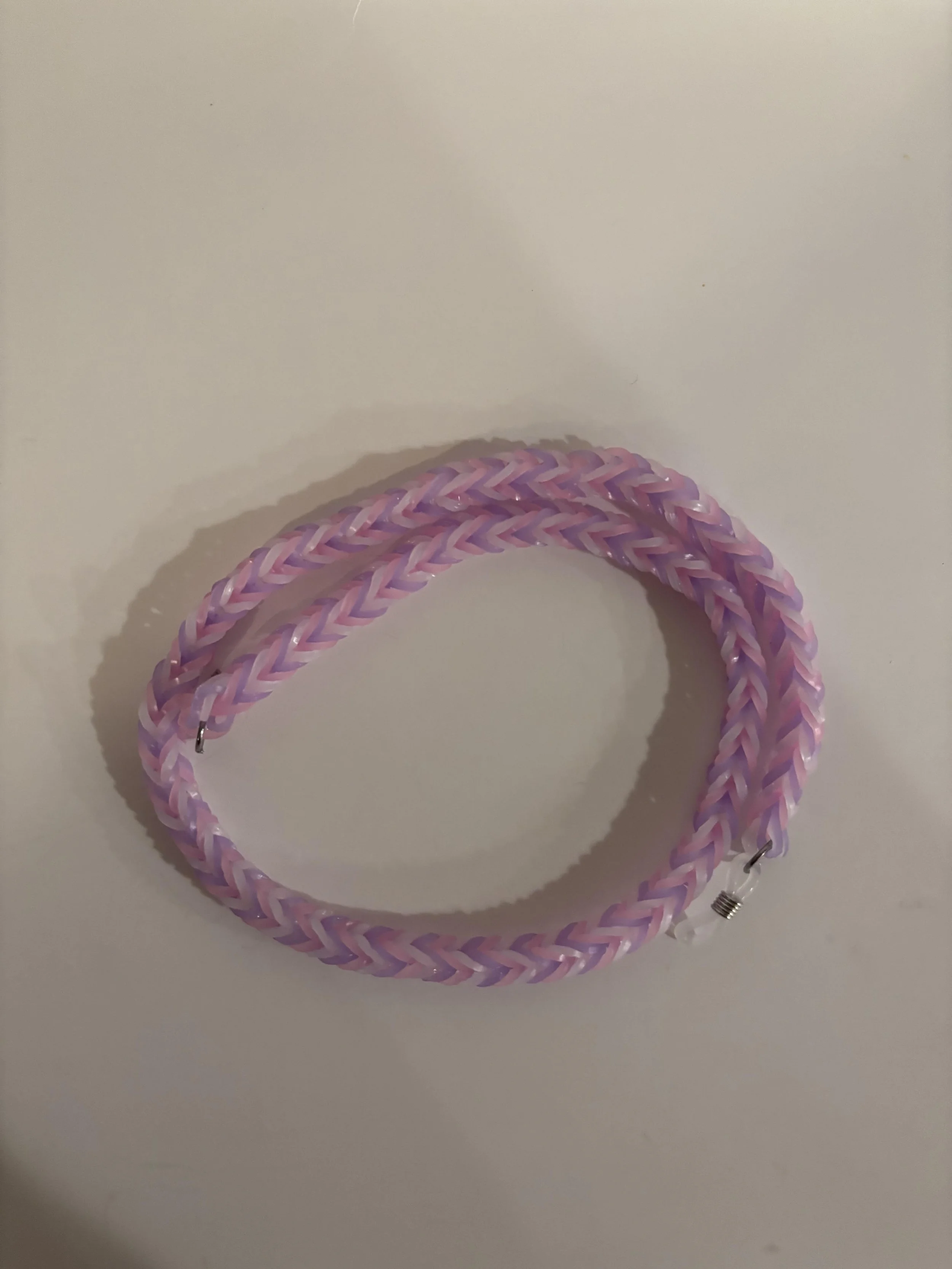 Glow in the Dark Rainbow Loom Eyeglass Chain