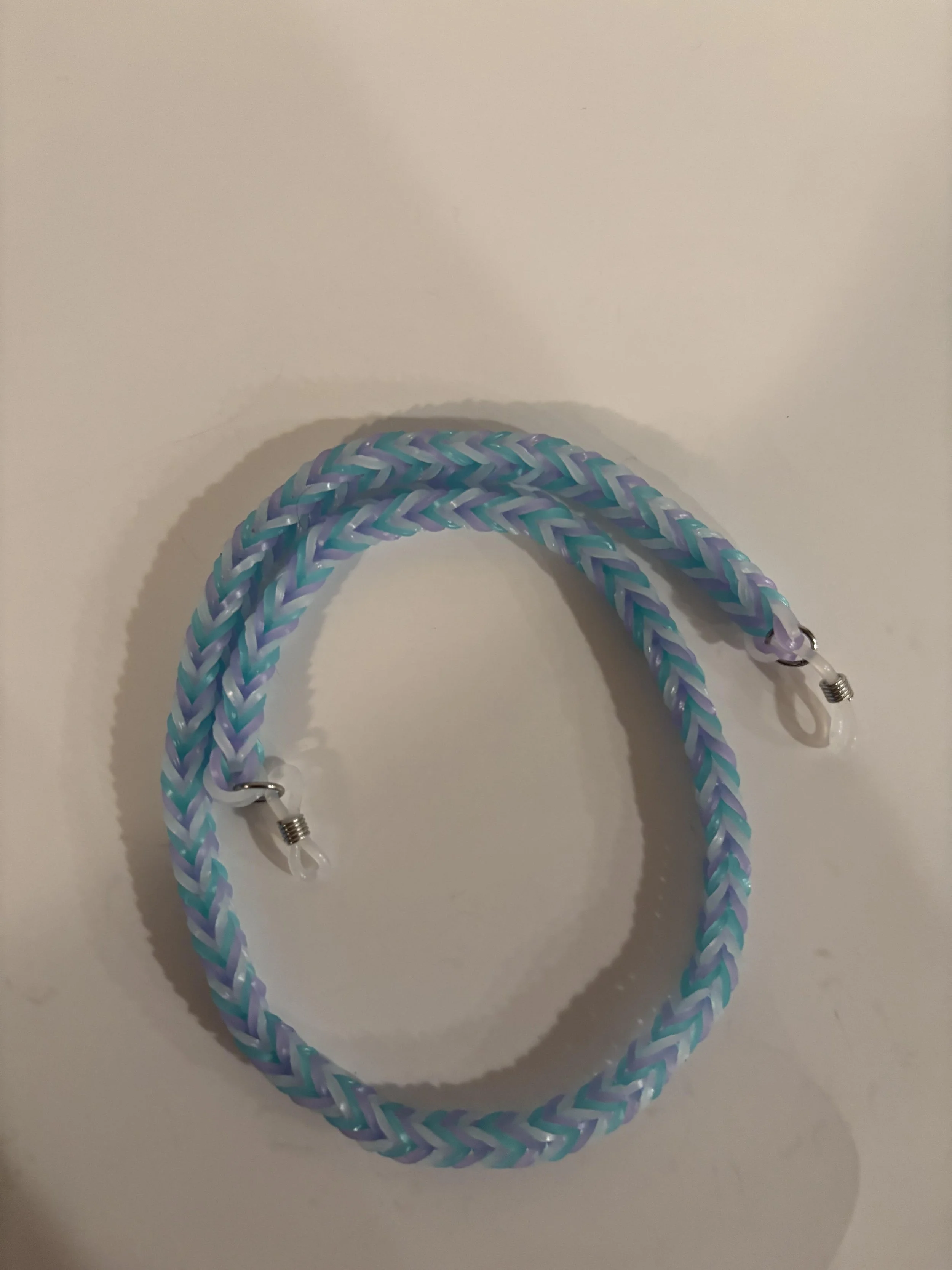 Glow in the Dark Rainbow Loom Eye Glass Chain