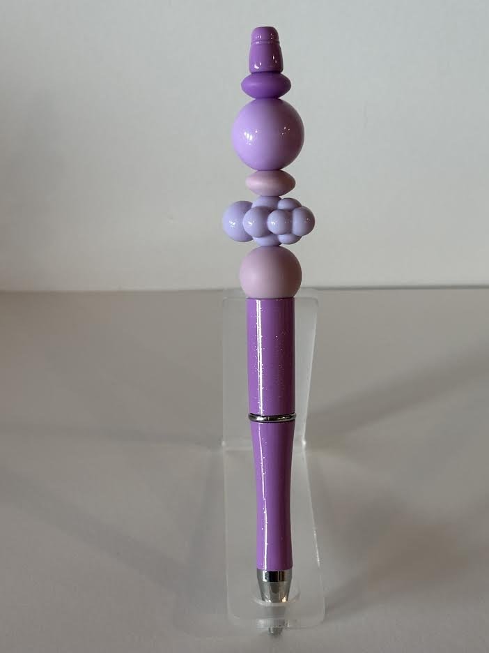 Purple Cloud Beaded Pen