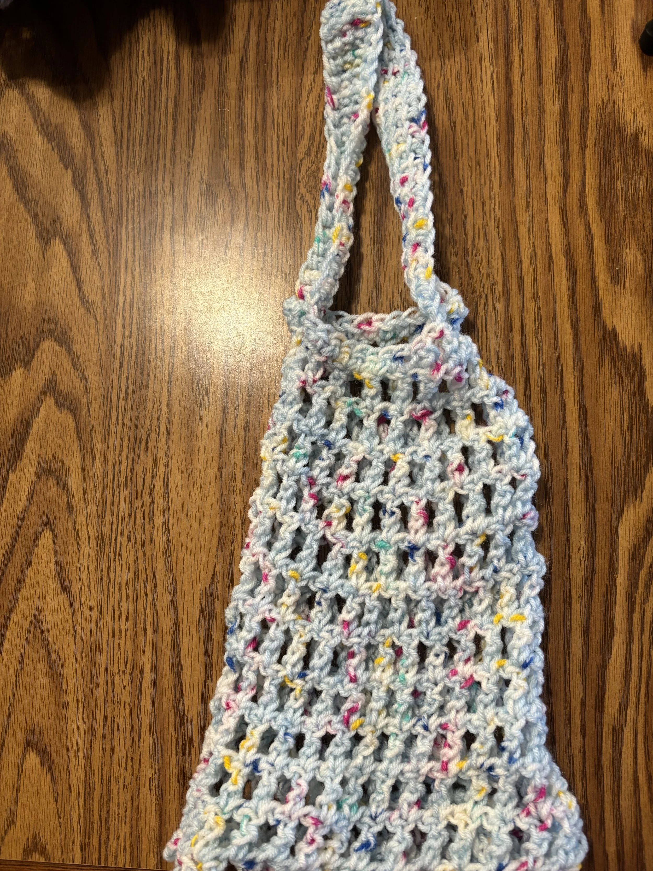 Acrylic Crocheted Mesh Bag