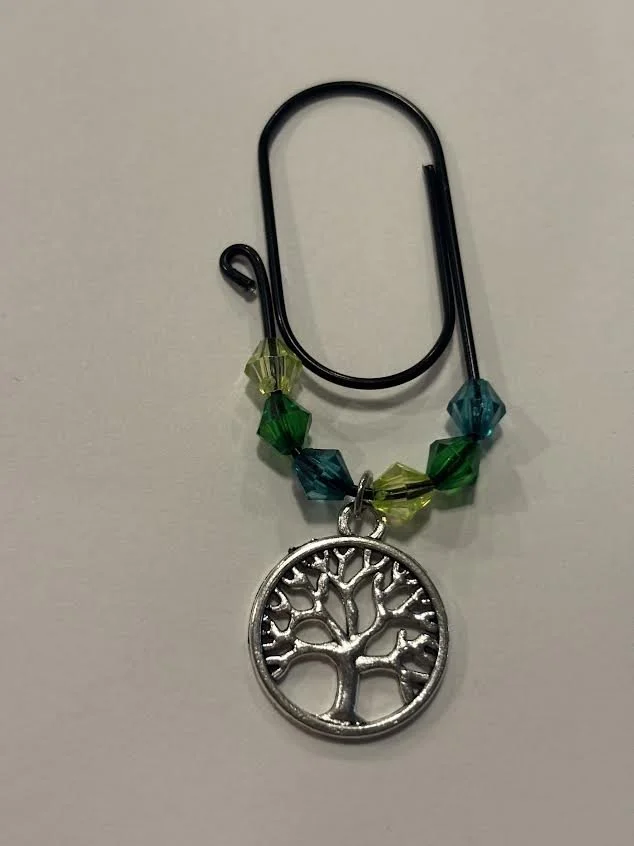 Silver Paper Clip Charm