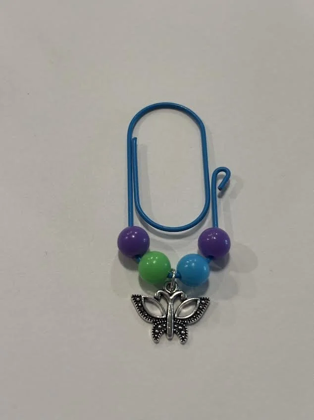 Silver Paper Clip Charm