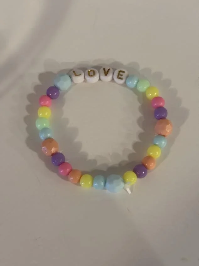 XS Valentine's Day Beaded Bracelet