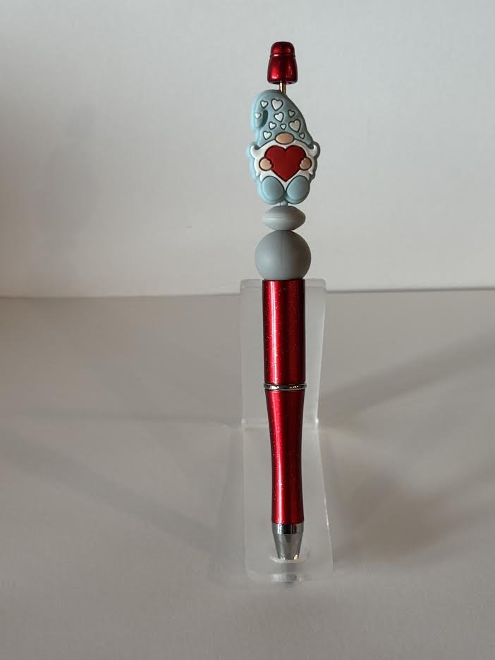 Heart Knome Beaded Pen