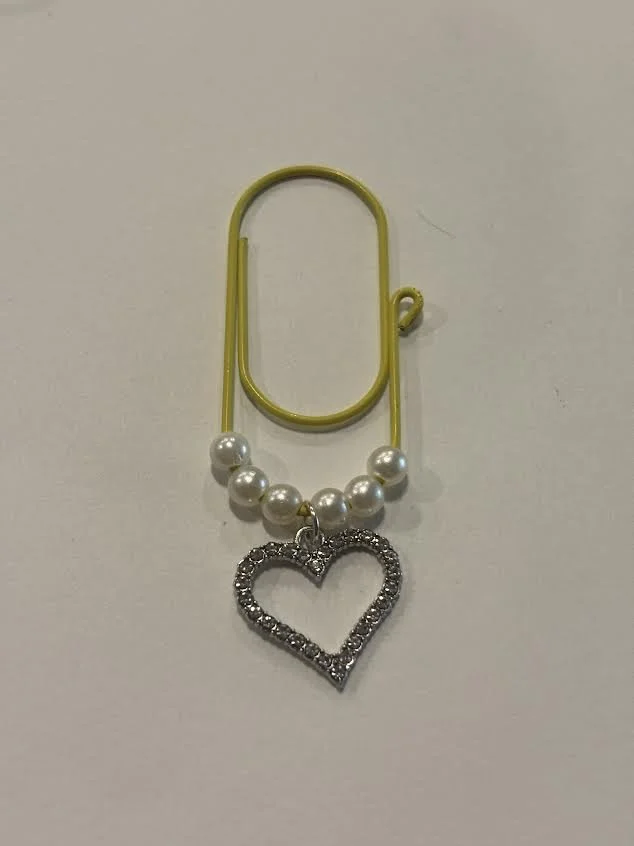 Silver Paper Clip Charm