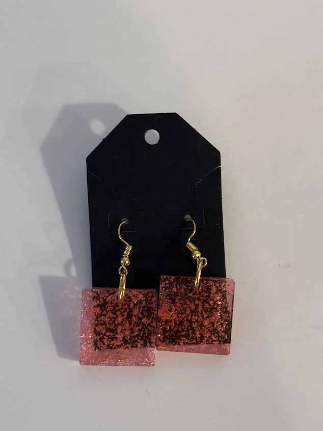 Resin Textured Earrings