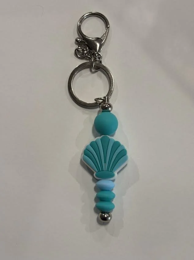 Green Shell Keychain