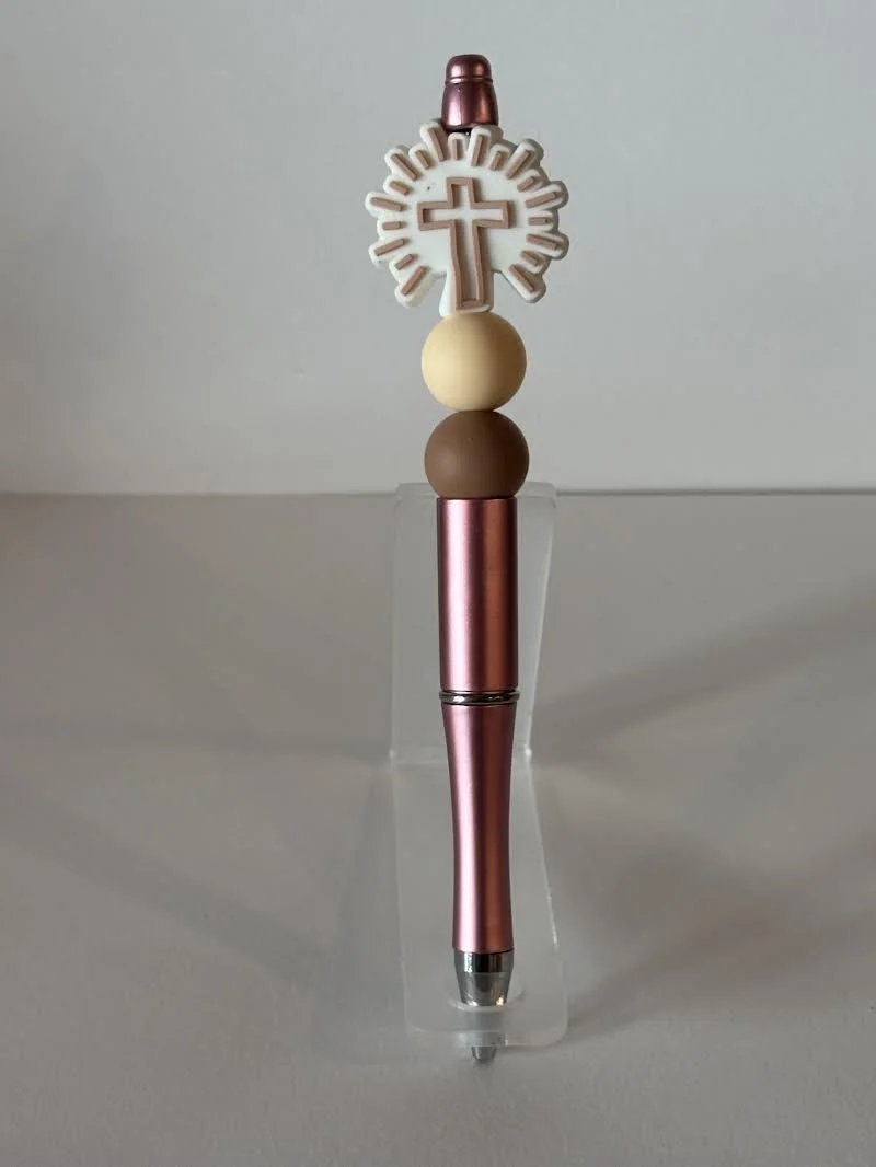 Brown Cross Beaded pen